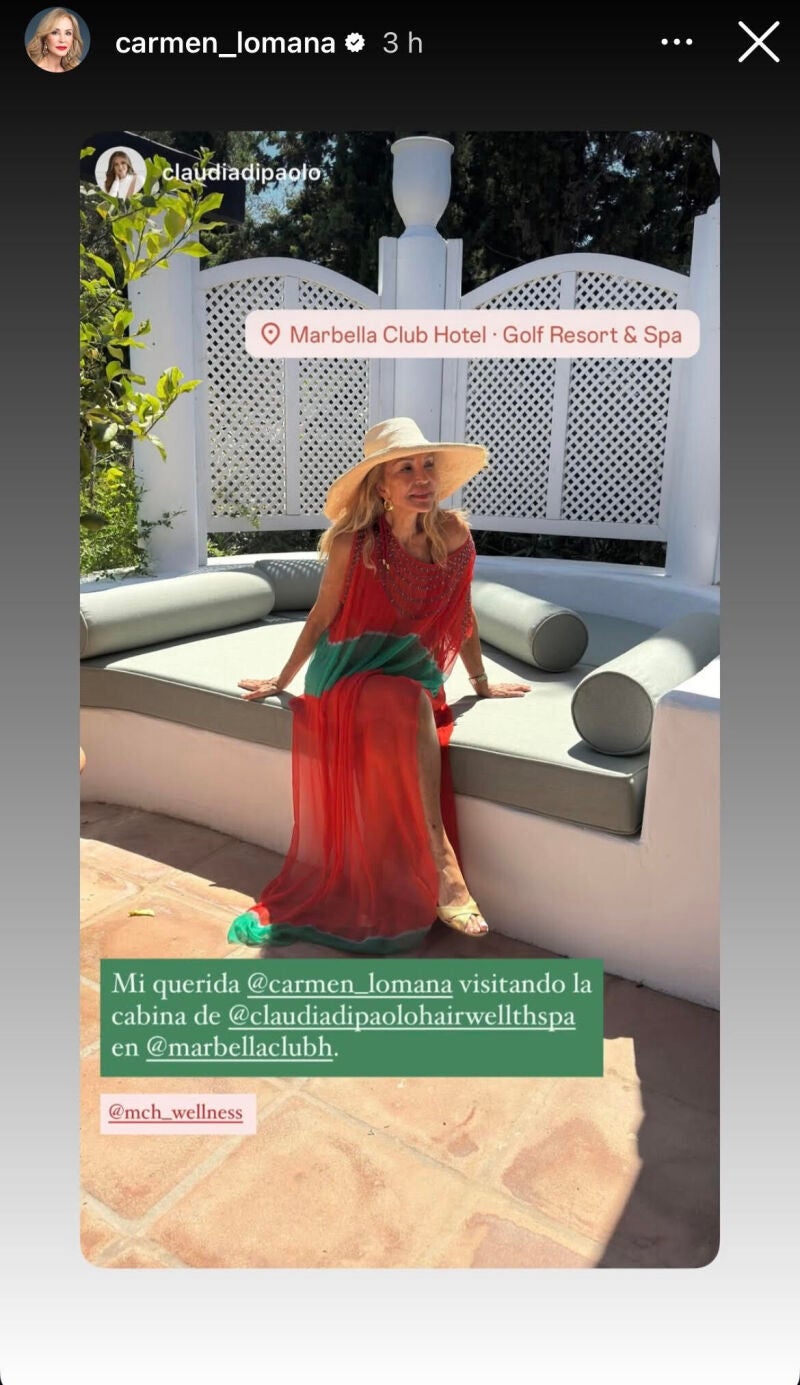 El look de Carmen Lomana.