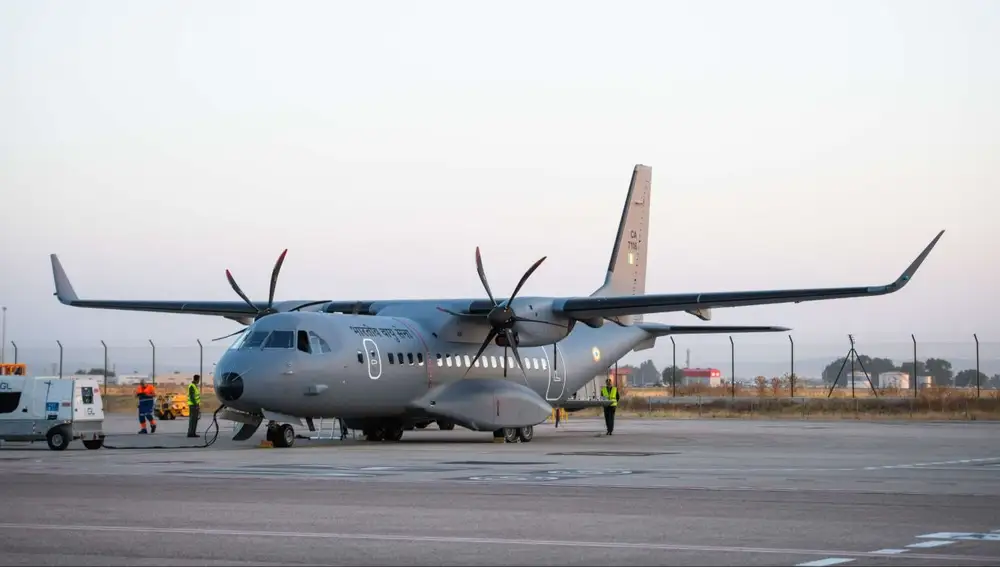 C295 en Sevilla antes de partir con destino a ser entregado a la Fuerza Aérea India