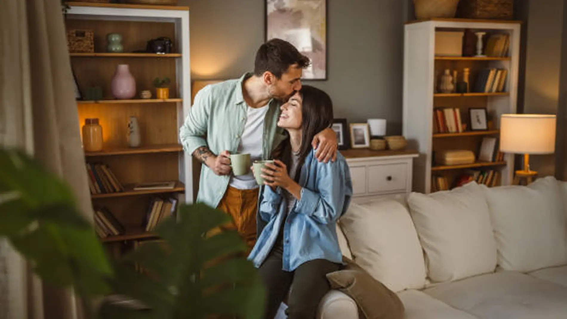Imagen de archivo de una pareja en una relación amorosa