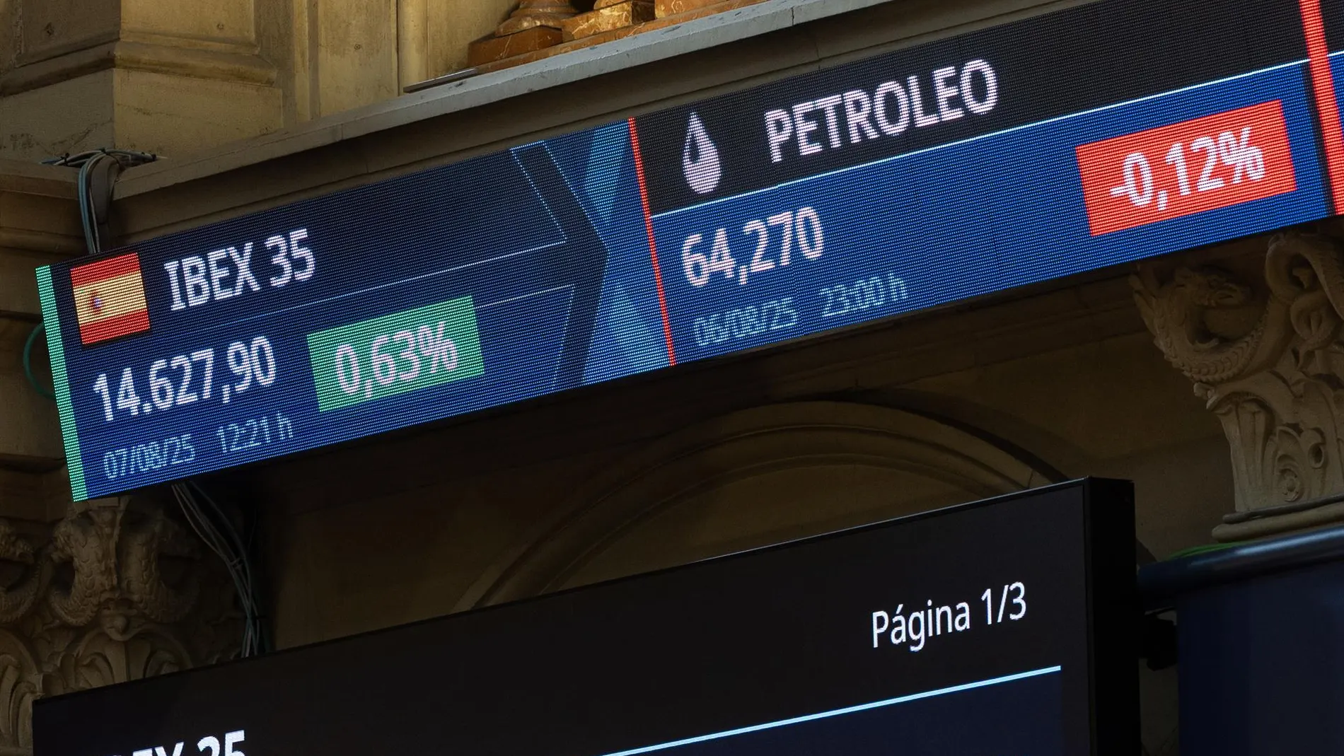 Economía/Bolsa.- El Ibex 35 sube un 1,06% y mira a los 14.700 puntos para renovar sus máximos desde hace más de 17 años