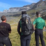  Guardia Civil y UME localizaron el viernes el cadáver de un montañero estadounidense de 27 años en el Parque Nacional de Ordesa