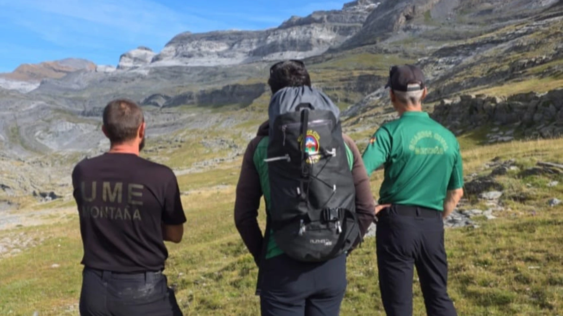 Guardia Civil y UME localizaron el viernes el cadáver de un montañero estadounidense de 27 años en el Parque Nacional de Ordesa