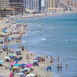 MURCIA.-La bandera amarilla ondea este viernes en siete playas de la Región