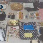 Material requisado por la Policía Nacional