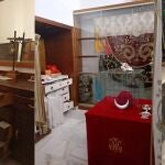 Imágenes del robo en la iglesia de Benamaurel (Granada)
