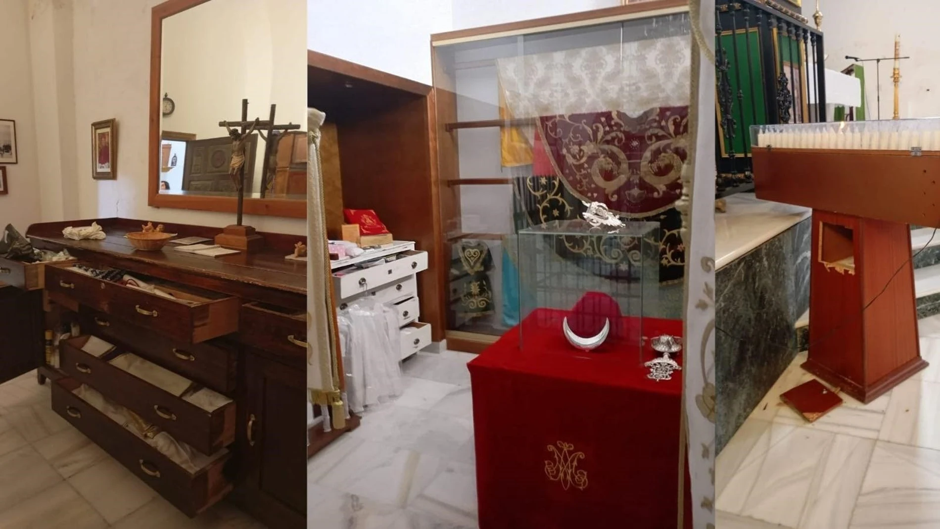 Imágenes del robo en la iglesia de Benamaurel (Granada).REMITIDA / HANDOUT por AYUNTAMIENTO BENAMAURELFotografía remitida a medios de comunicación exclusivamente para ilustrar la noticia a la que hace referencia la imagen, y citando la procedencia de la imagen en la firma08/08/2025