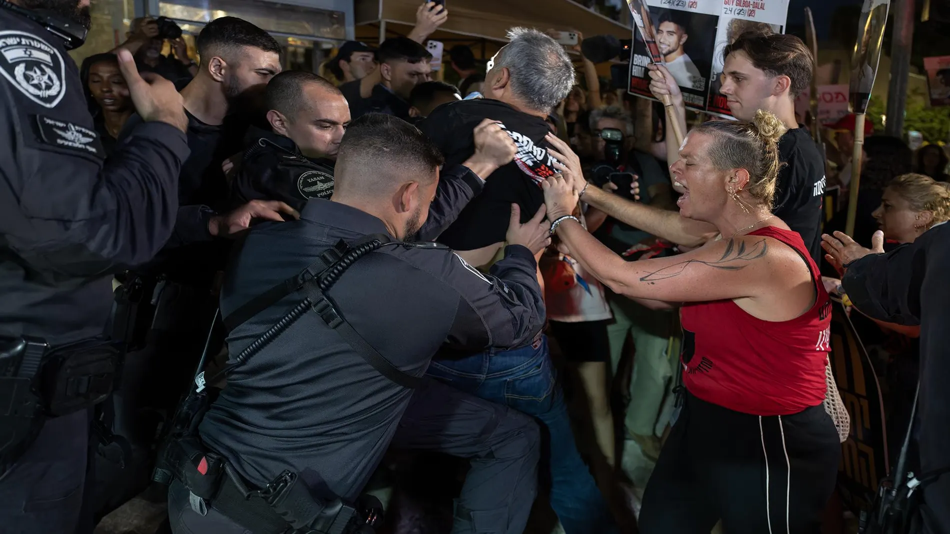 O.Próximo.- Al menos siete detenidos en Israel en marchas contra la ofensiva en Gaza