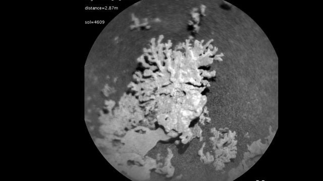 Muestra de la roca recuperada por el Curiosity