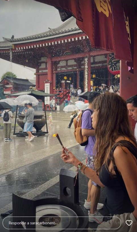 Sara Carbonero durante su viaje por Japón