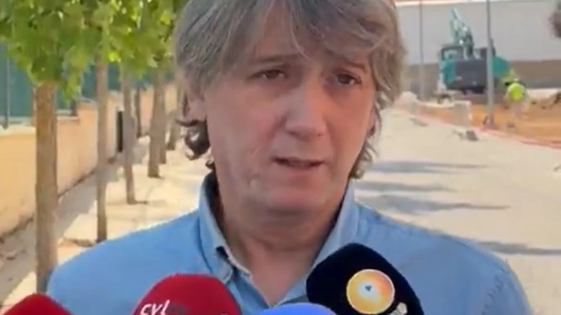 Carlos Martínez atiende a los periodistas este lunes en Soria