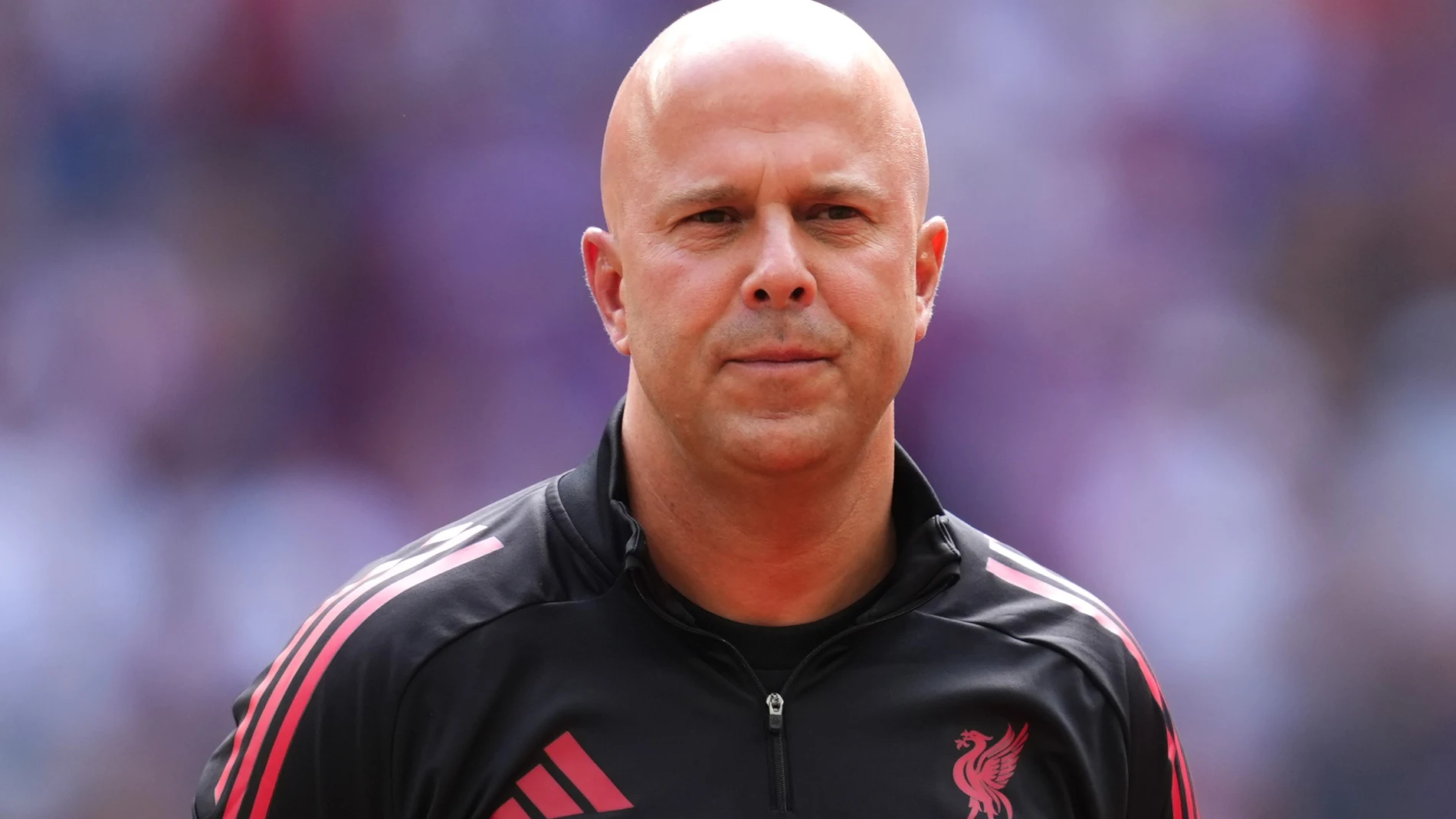 10 August 2025, United Kingdom, Sunderland: Liverpool manager Arne Slot is pictured ahead of the English FA Community Shield soccer match between Liverpool and Crystal Palace at Wembley Stadium. Photo: Adam Davy/PA Wire/dpa 10/08/2025 ONLY FOR USE IN SPAIN