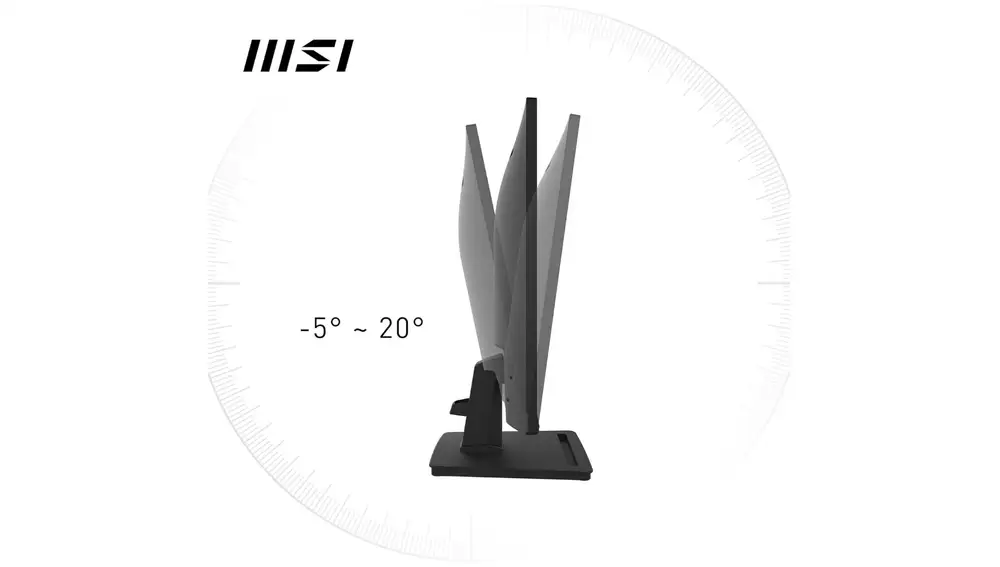 El soporte de este monitor permite ajustar la inclinación
