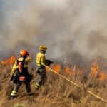 Sucesos.- Varios pueblos desalojados en Zamora por los incendios de Puercas y Molezuelas, que avanza a León