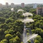 Valencia.- València activa los cañones de agua de la Devesa ante el riesgo extremo de incendios por ola de calor