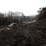 Las huellas del incendio en Las Médulas: un infierno del que se tardará años en salir