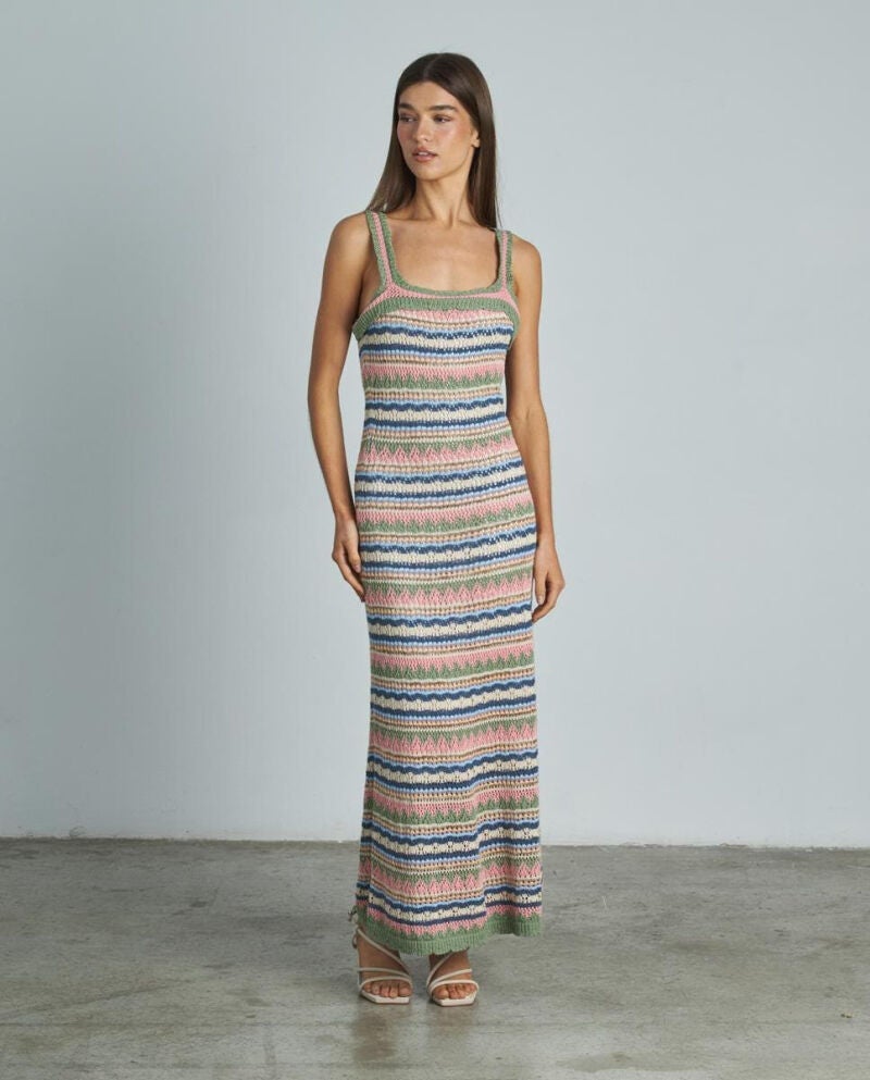 Vestido crochet.