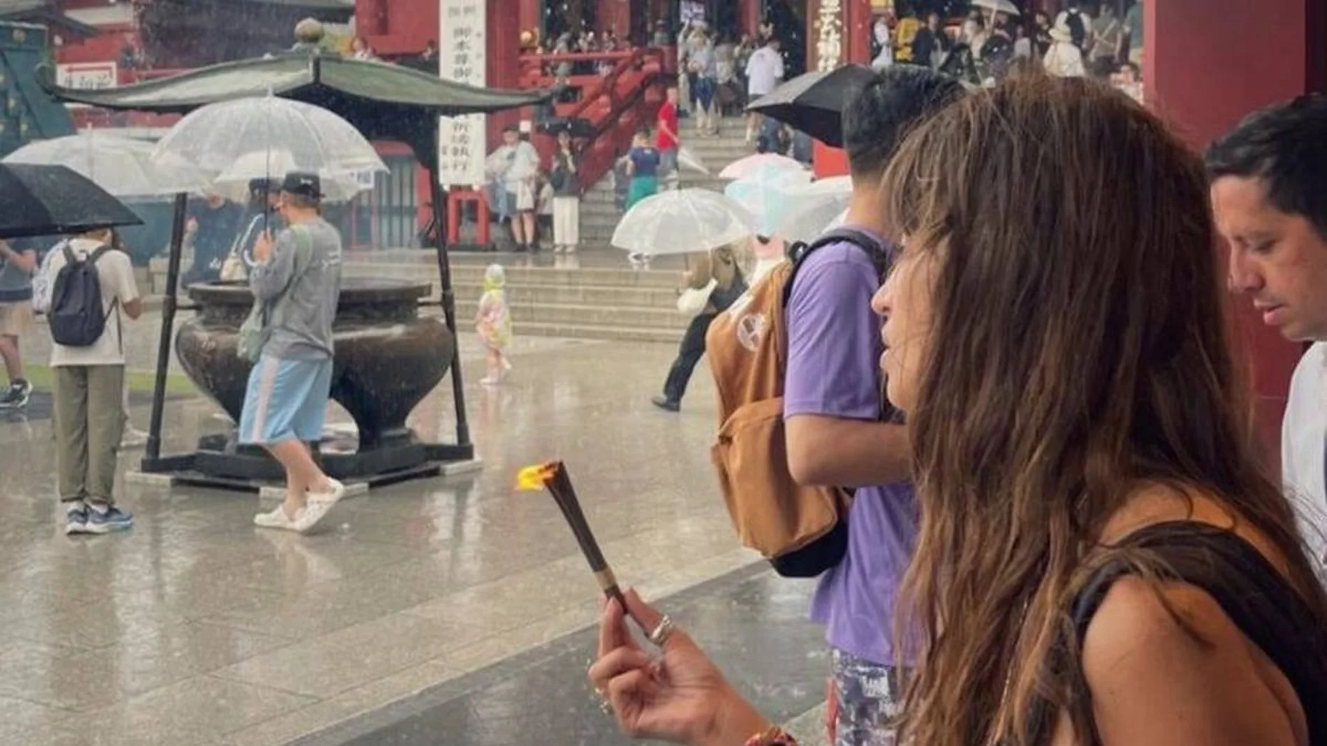 Sara Carbonero durante su viaje por Japón