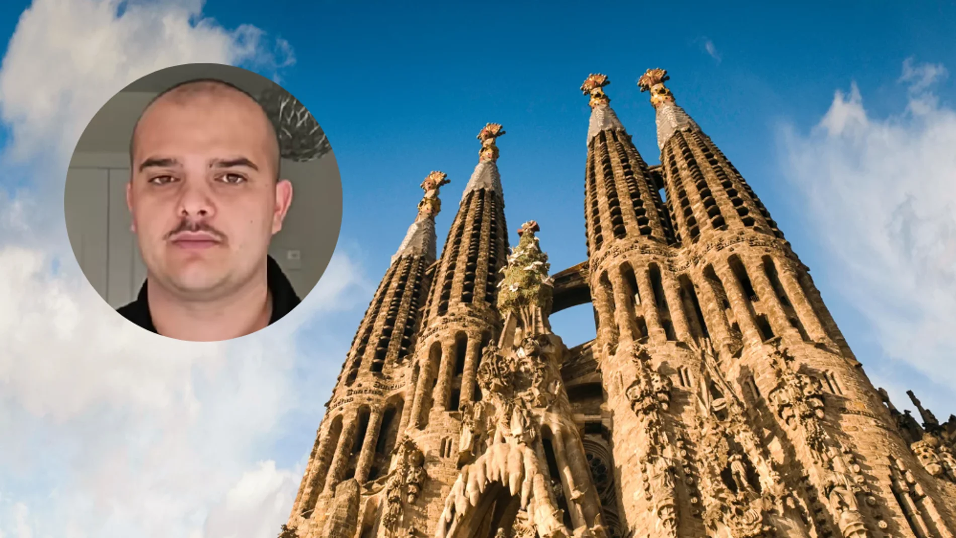 Un influencer en la Sagrada Familia de Barcelona
