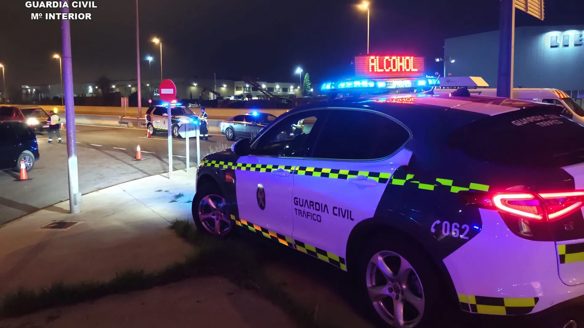Servicio de vigilancia de agentes de la Guardia Civil.