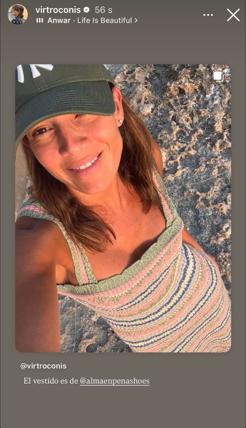 El look de Virginia Troconis.