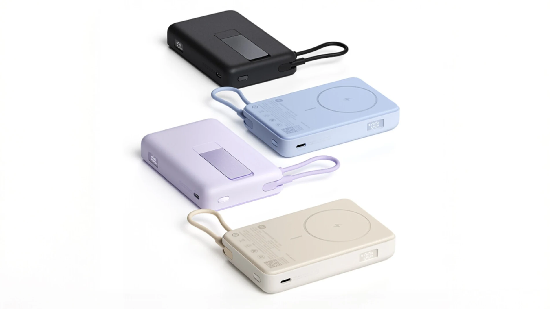 La nueva Xiaomi Magnetic Power Bank Stand 10000mAh en sus cuatro tonalidades disponibles