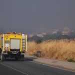 Madrid colabora en la extinción del incendio de San Bartolomé (Ávila) con varios medios