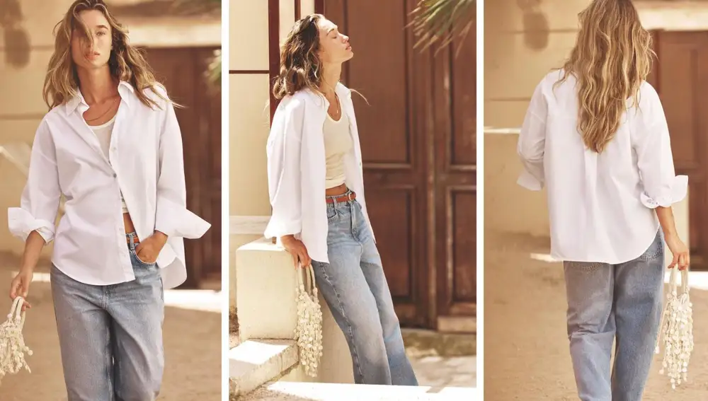 Camisa básica de popelín (19,95€)