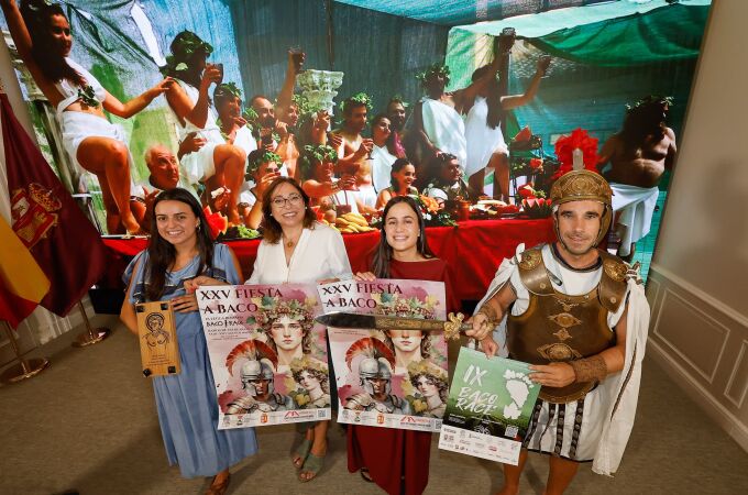 Presentación de la Fiesta Romana en honor al dios Baco en Baños de Valdearados (Burgos)