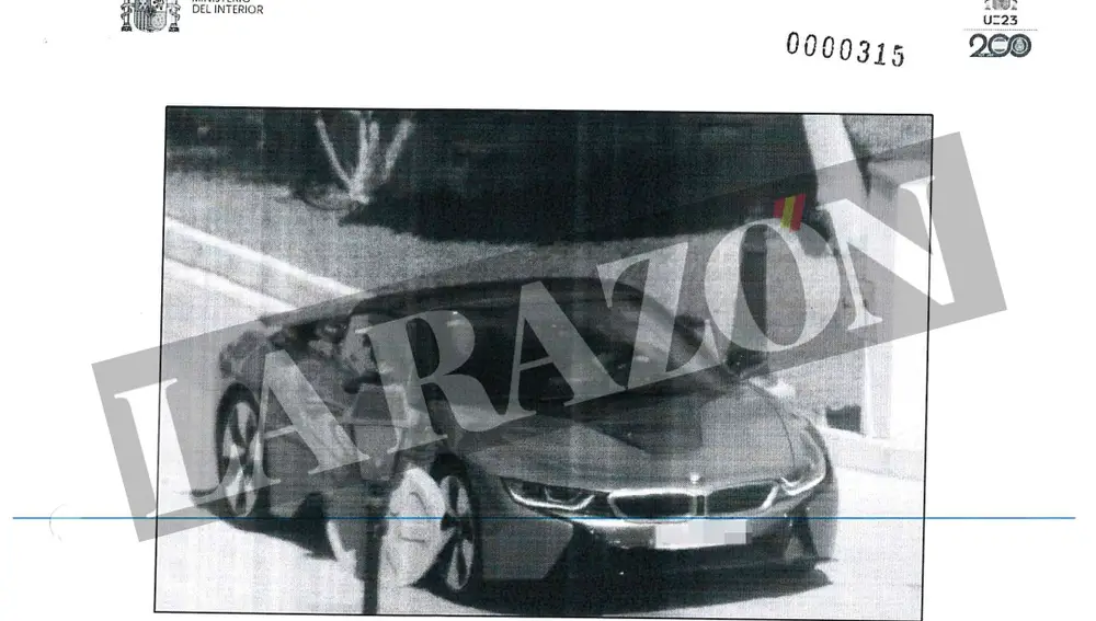 Uno de los coches de lujo de los capos de los narcos detenidos por la Policía Nacional