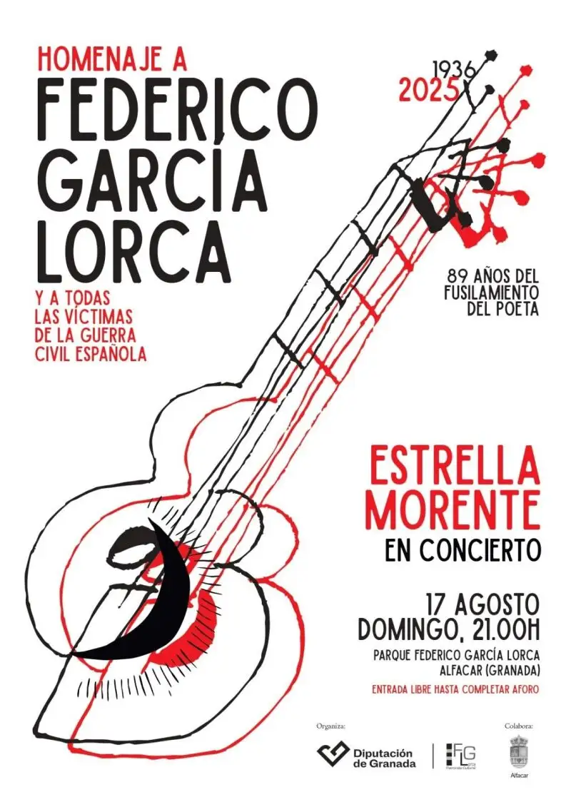 Granada.- Estrella Morente pondrá voz al homenaje de la Diputación a Lorca en el 89 aniversario de su asesinato