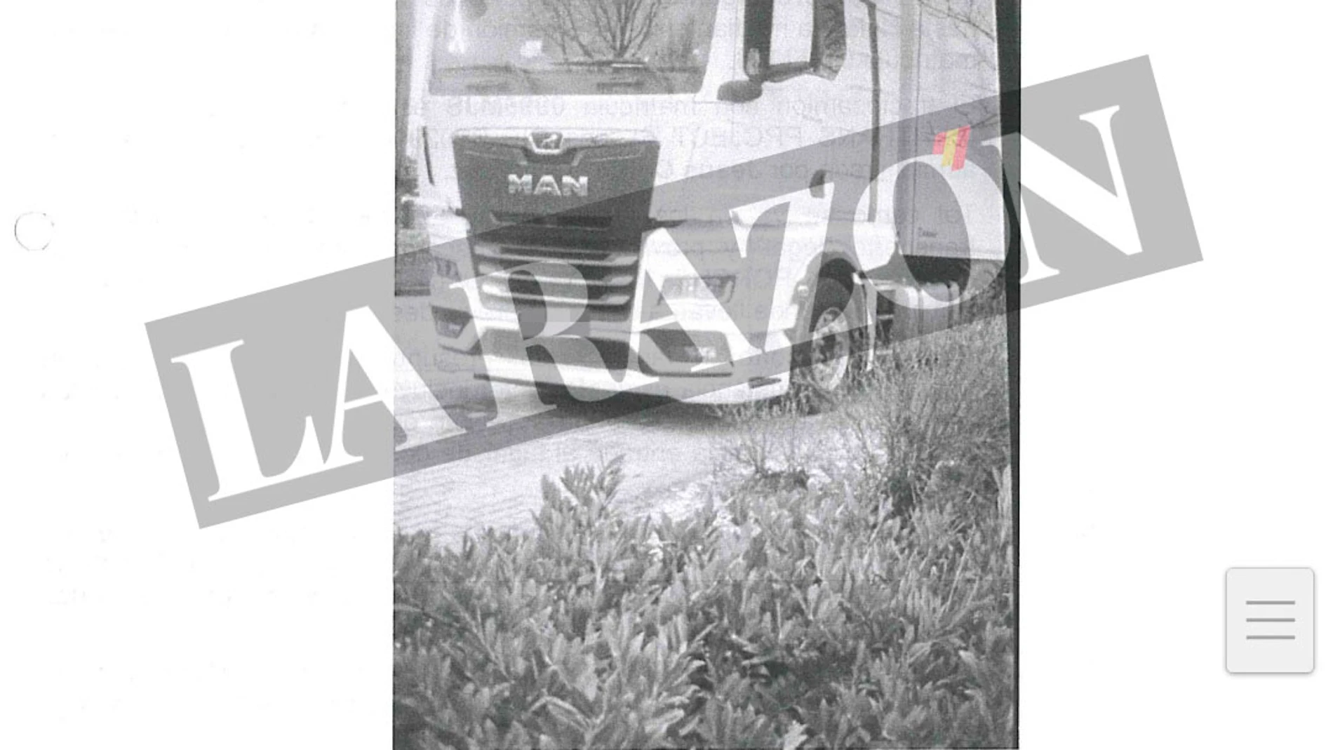 Una imagen del sumario de la organización criminal que trasladaba narcolanchas desde Portugal a España