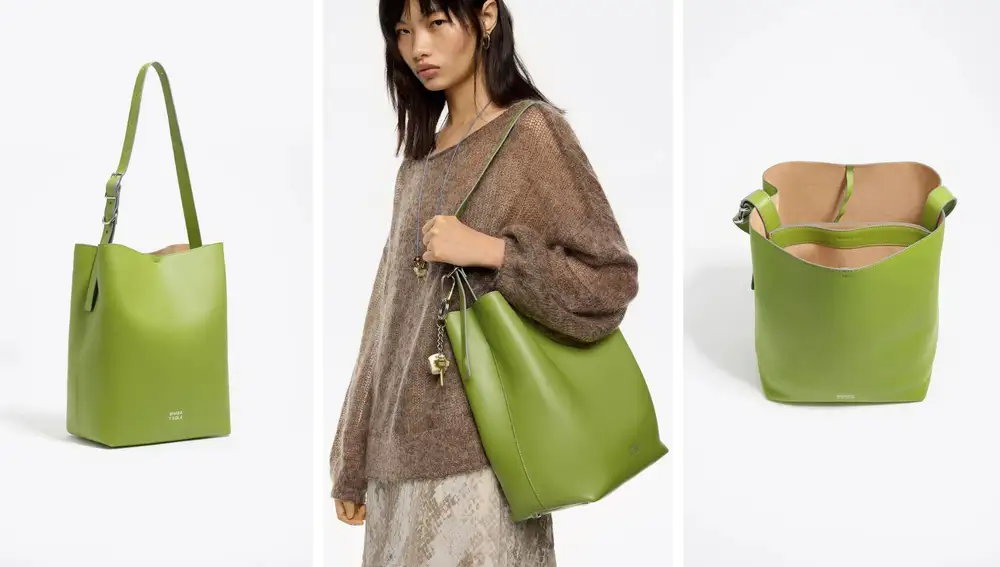 Bolso Carlino grande de piel (350€)