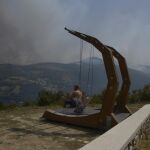 Imaten de archivo del incendio de Chandrexa de Queixa durante estas jornadas.