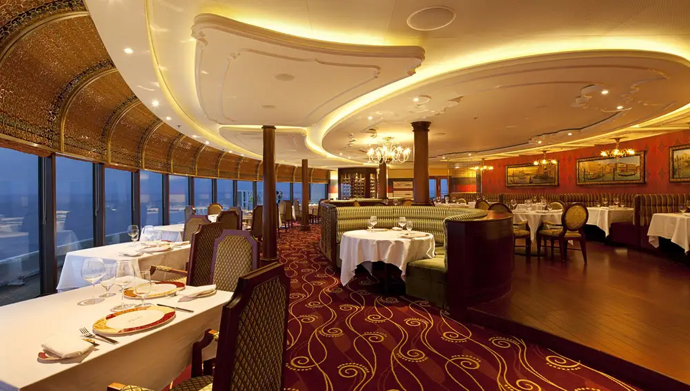Restaurante sólo para adultos Palo en el crucero Disney Fantasy