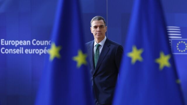 Spain's Prime Minister Pedro Sanchez arrives for an EU Summit at the European Council building in Brussels, Thursday, March 6, 2025. 