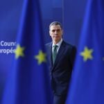 Spain's Prime Minister Pedro Sanchez arrives for an EU Summit at the European Council building in Brussels, Thursday, March 6, 2025. 