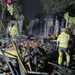 MURCIA.-Sucesos.- Un incendio destruye una vivienda en El Palmar (Murcia)
