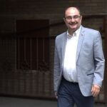El presidente de Aragón, Javier Lambán