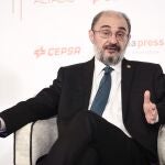 El presidente del Gobierno de Aragón, Francisco Javier Lambán,