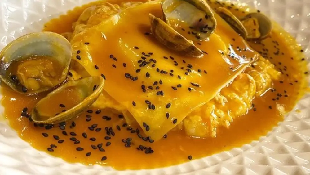 Lasaña de merluza