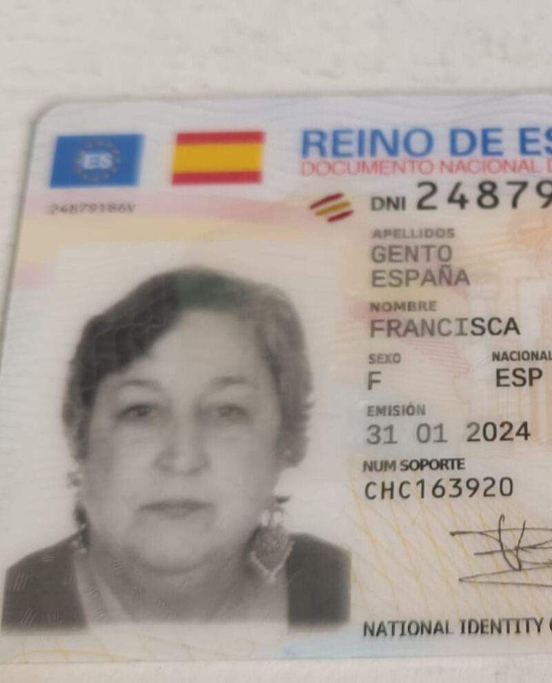 DNI de Paquita Gento España