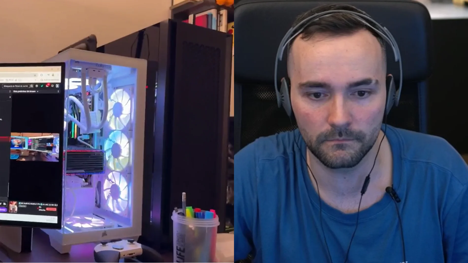 ElXokas hace su primer directo con el nuevo PC doble y vuelve a tener problemas