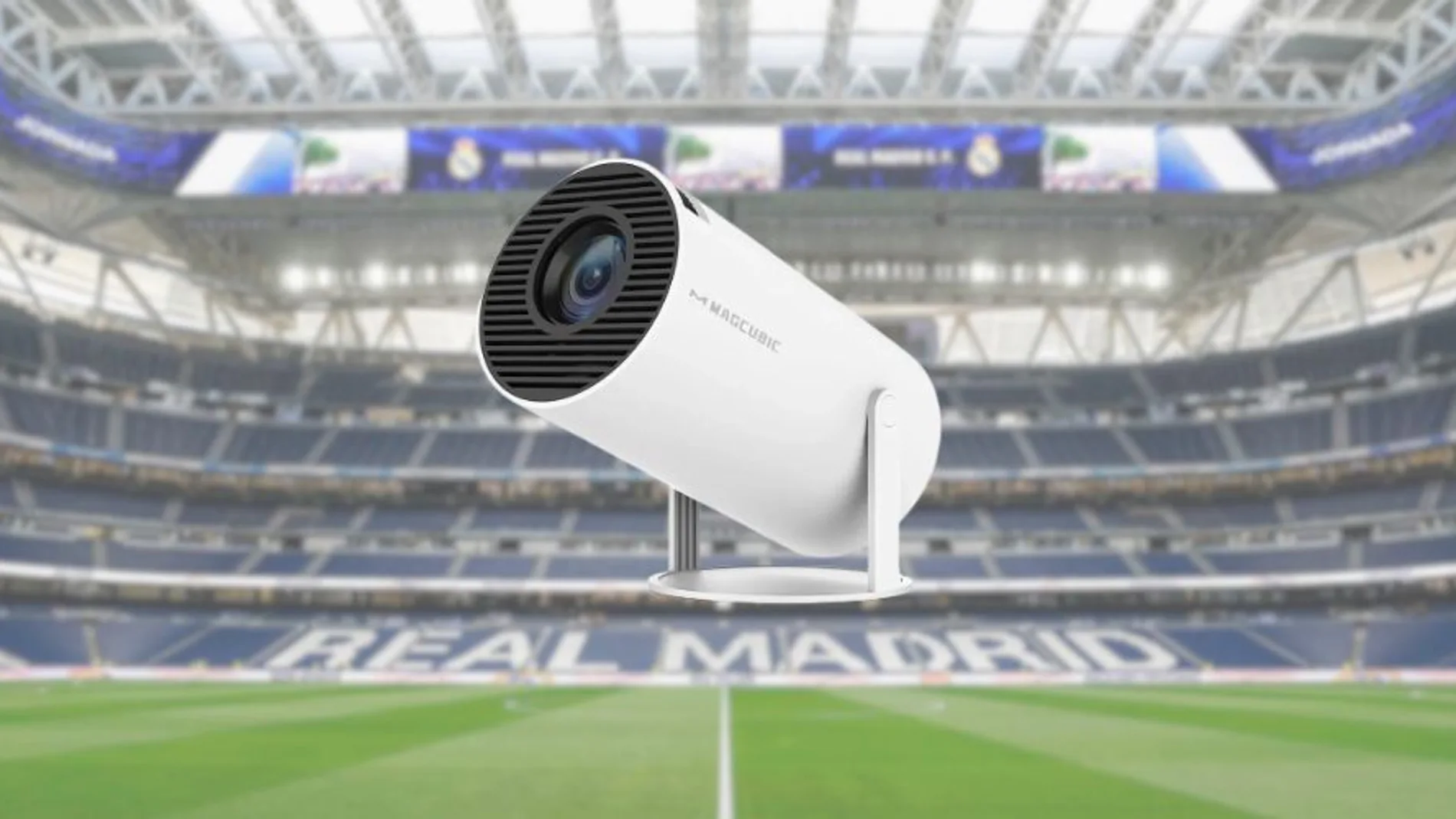 Proyector para ver al Real Madrid