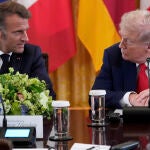 Emmanuel Macron y Donald Trump, este lunes en la Casa Blanca