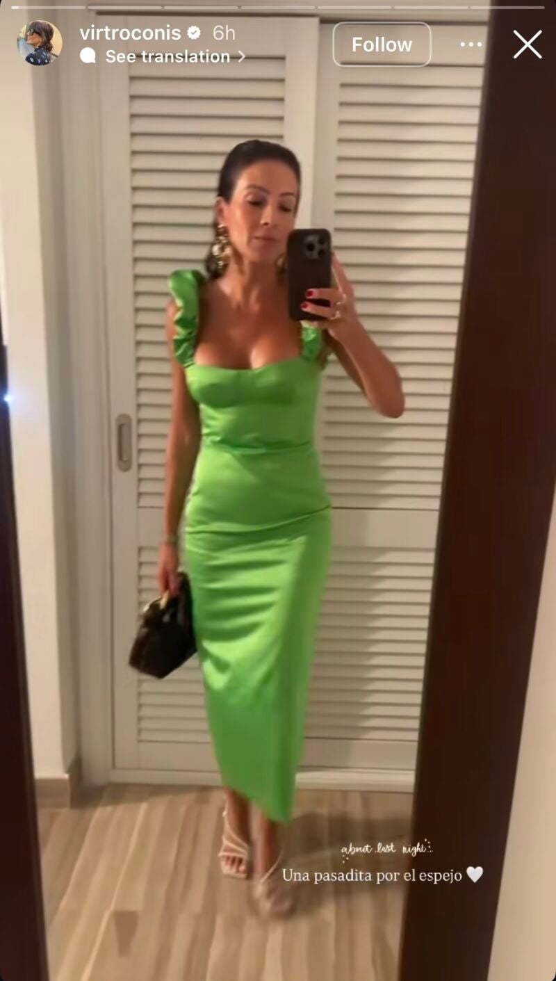 El look de Virginia Troconis.