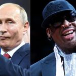 Dennis Rodman y Vladimir Putin