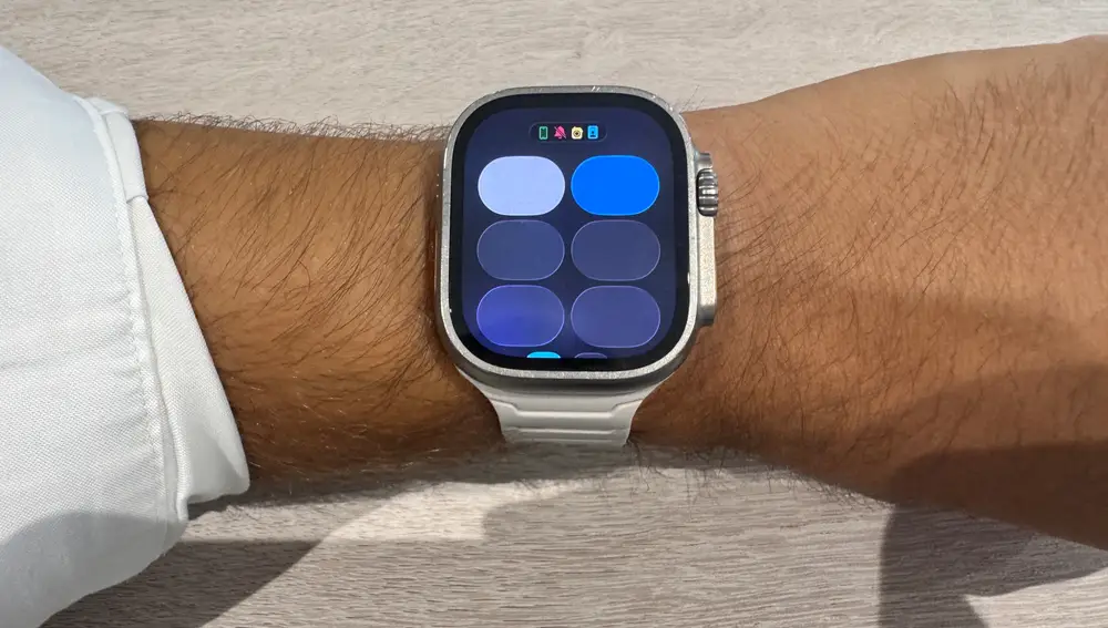 Interfaz de usuario de la actualización de software beta de watchOS 26