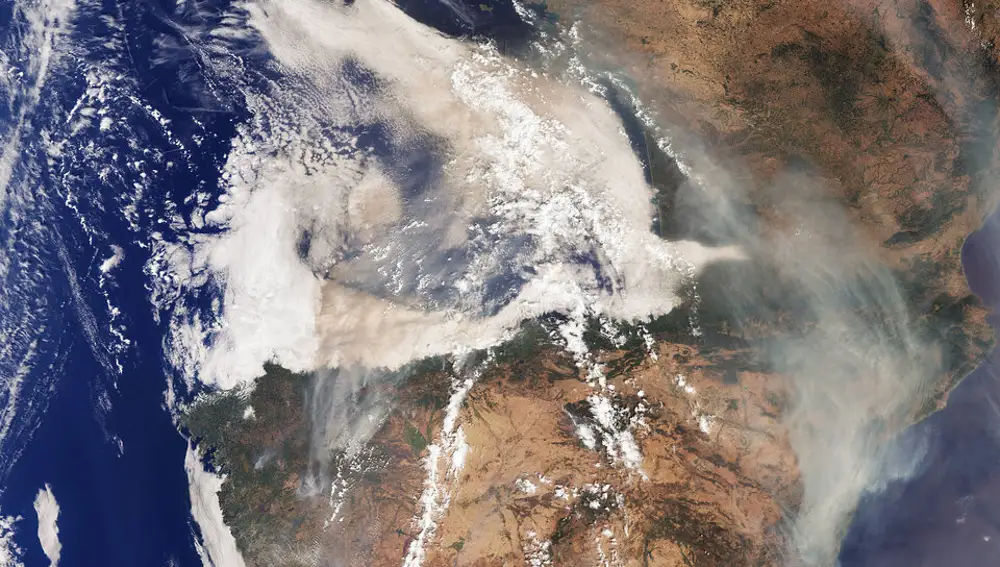 Imagen de los incendios de Copernicus