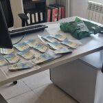Billetes de 20 euros encontrados