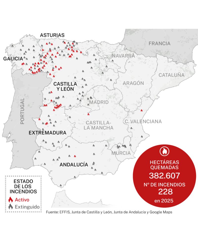 Mapa de incendios
